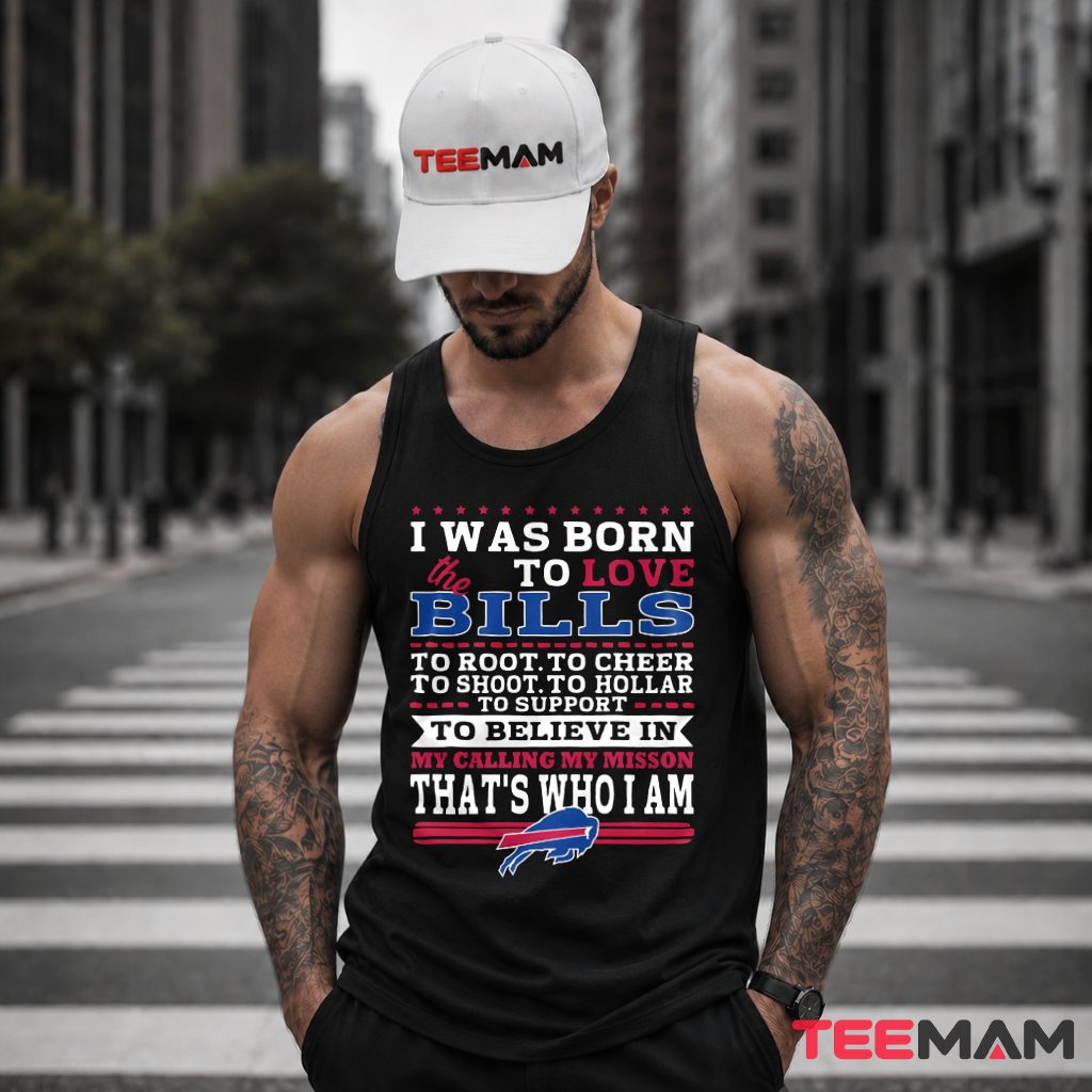 I Was Born To Love Buffalo Bills Tank Top I Was Born To Love Buffalo Bills Tank Top