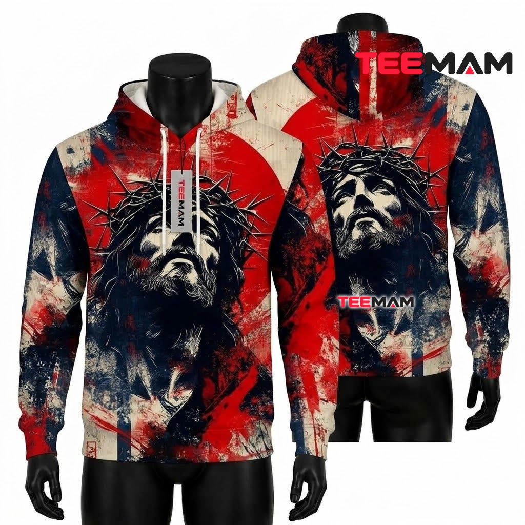 Jesus 3D Hoodie Dropped The Charges Crown Thorns