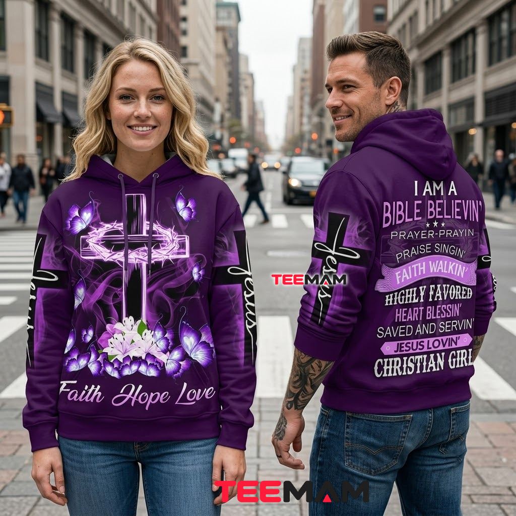 Jesus All Over Print 3D Hoodie Christian Girl Faith Hope Love Back Jesus All Over Print 3D Hoodie Christian Girl Faith Hope Love Back