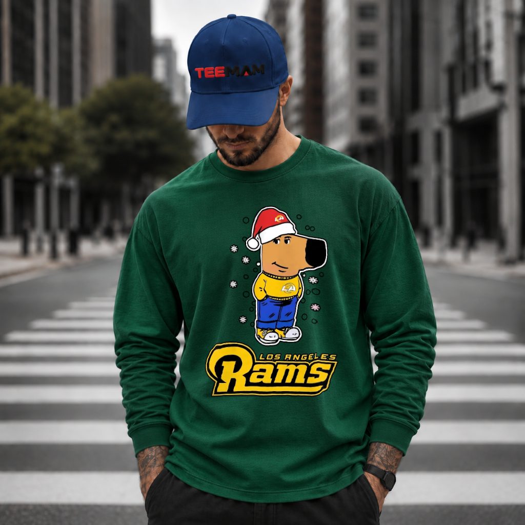 Just a Chill Guy Los Angeles Rams Christmas Long Sleeve Just a Chill Guy Los Angeles Rams Christmas Long Sleeve