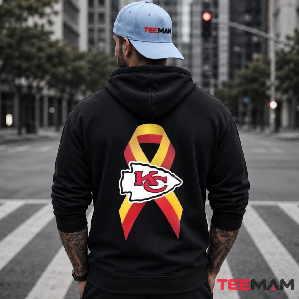 Kansas City Chiefs Awareness Ribbon Logo Hoodie Kansas City Chiefs Awareness Ribbon Logo Hoodie