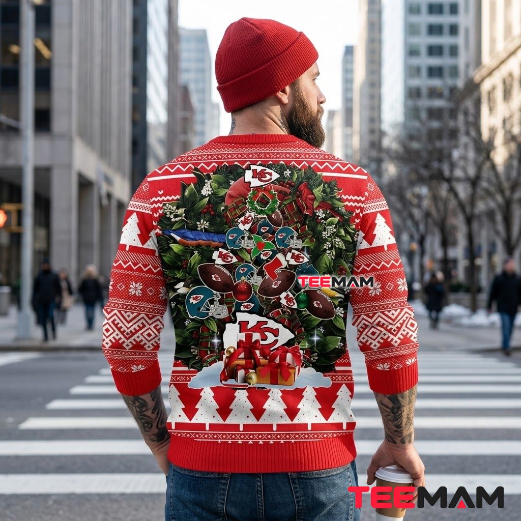 Kansas City Chiefs Christmas Ugly Sweater Ornament Tree Gifts Design Version 3 Kansas City Chiefs Christmas Ugly Sweater Ornament Tree Gifts Design Version 3