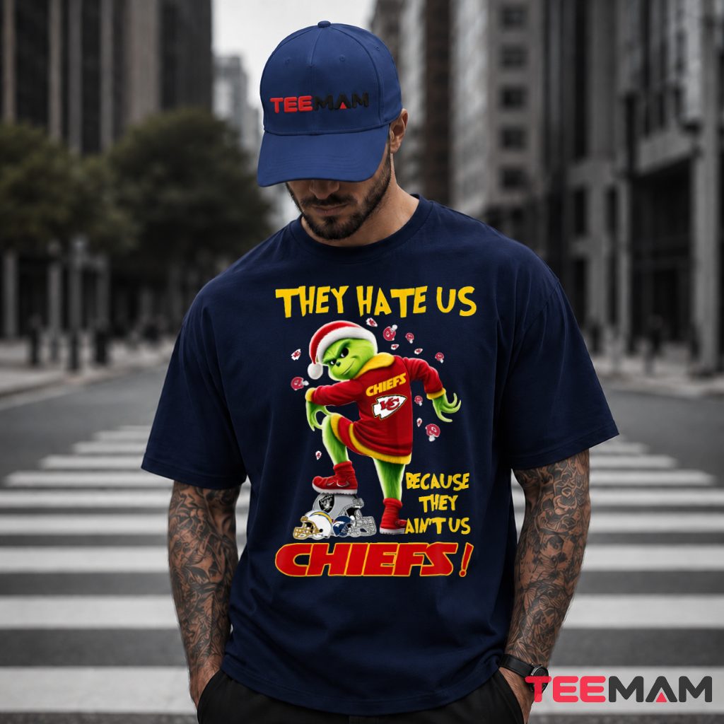 Kansas City Chiefs Grinch They Hate Us T-Shirt