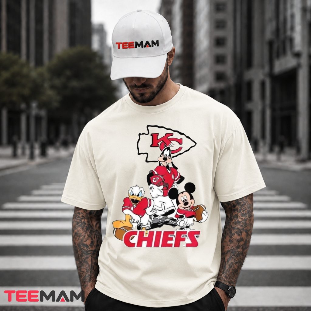Kansas City Chiefs Mickey Donald Goofy T-Shirt