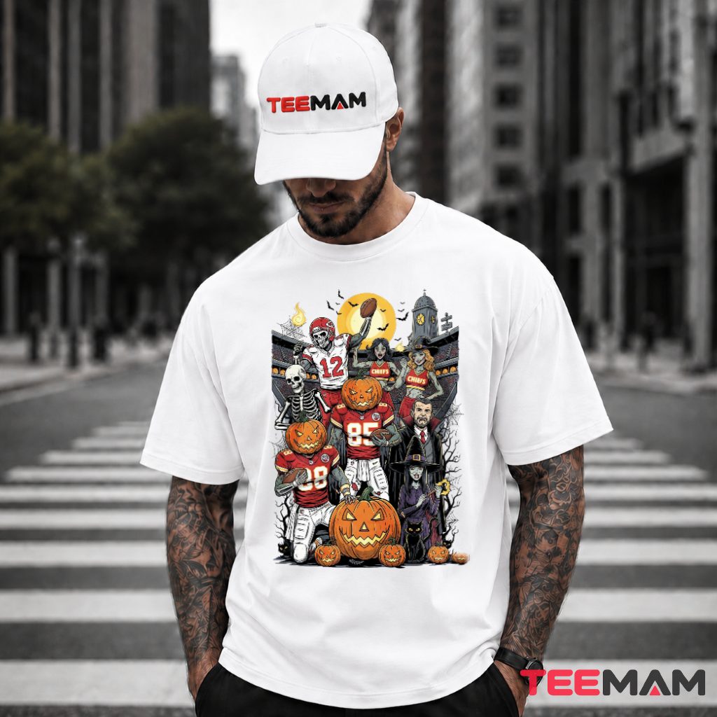 Kansas City Chiefs Floral Skull Typography Shirt