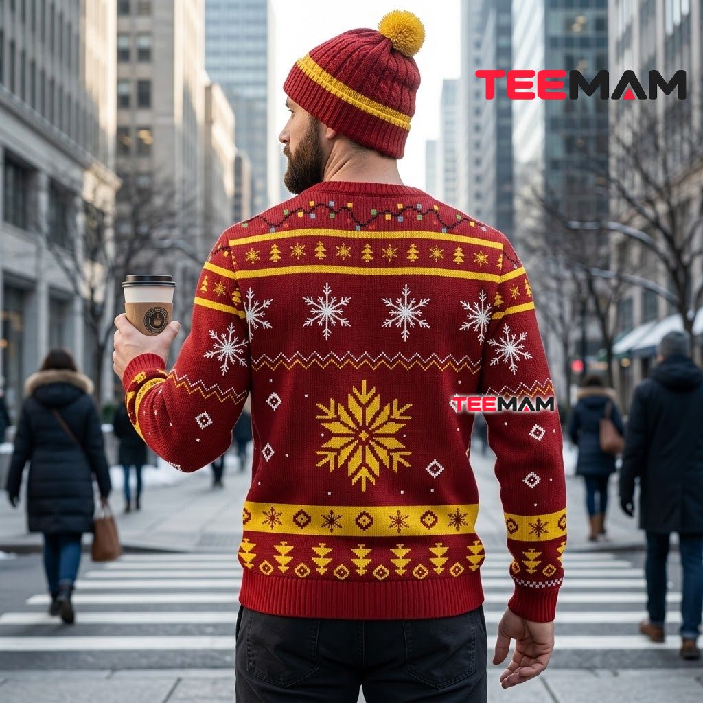 Kansas City Chiefs Ugly Christmas Sweater Grinch Scarf Logo Design Version 3 Kansas City Chiefs Ugly Christmas Sweater Grinch Scarf Logo Design Version 3
