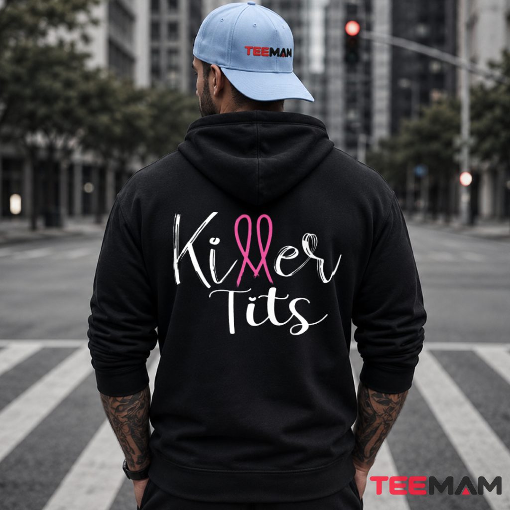Killer Tits Pink Ribbon Awareness Hoodie Killer Tits Pink Ribbon Awareness Hoodie