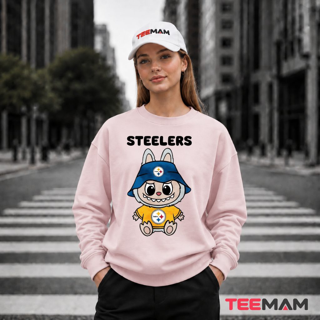 Labubu Steelers Bucket Hat Fan Long Sleeve Labubu Steelers Bucket Hat Fan Long Sleeve
