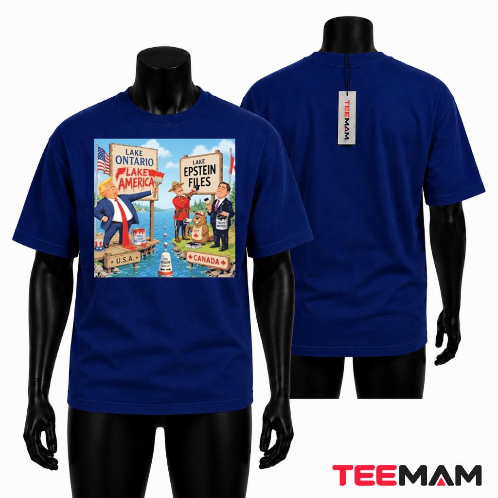 Lake America T-Shirt Epstein Files Border Trump Canada