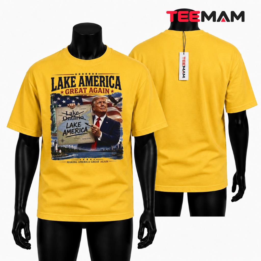 Lake America T-Shirt Great Again Map Correction