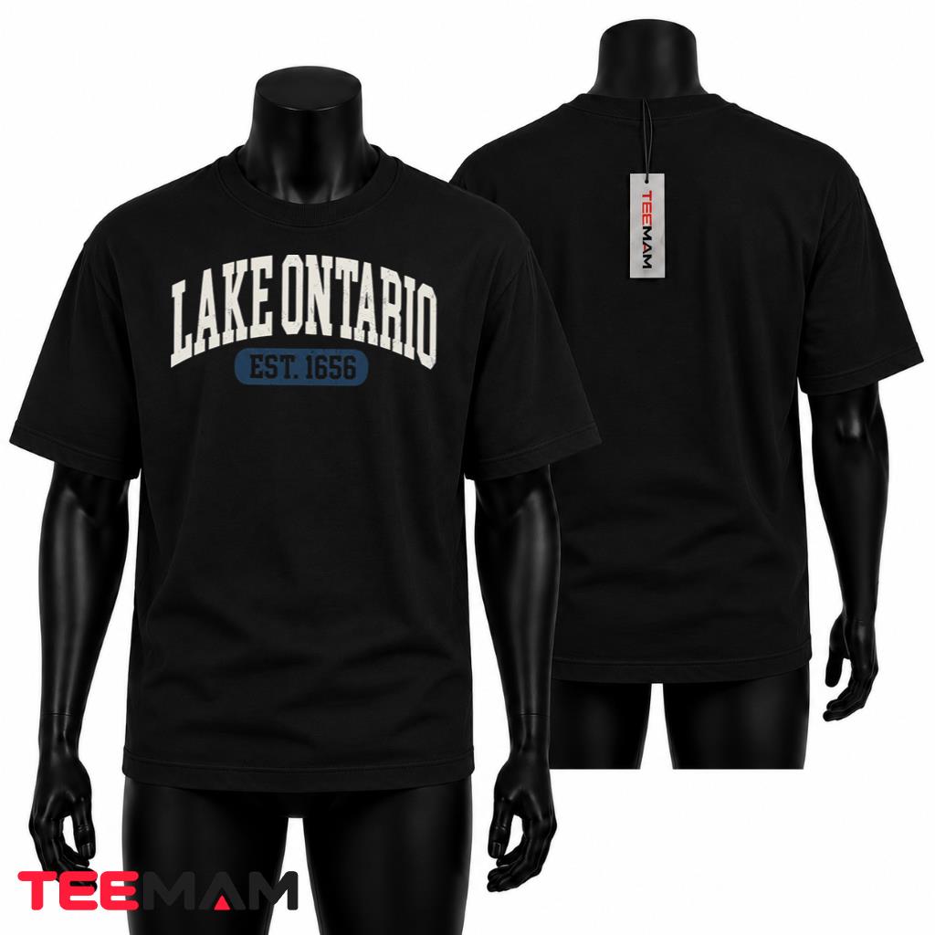 Lake Ontario T-Shirt Est 1656 Vintage Collegiate