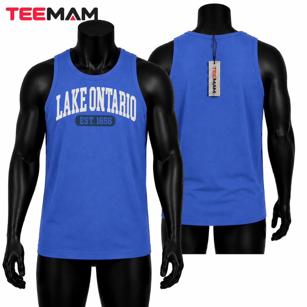 Lake Ontario Tank Top Est 1656 Vintage Collegiate Lake Ontario Tank Top Est 1656 Vintage Collegiate