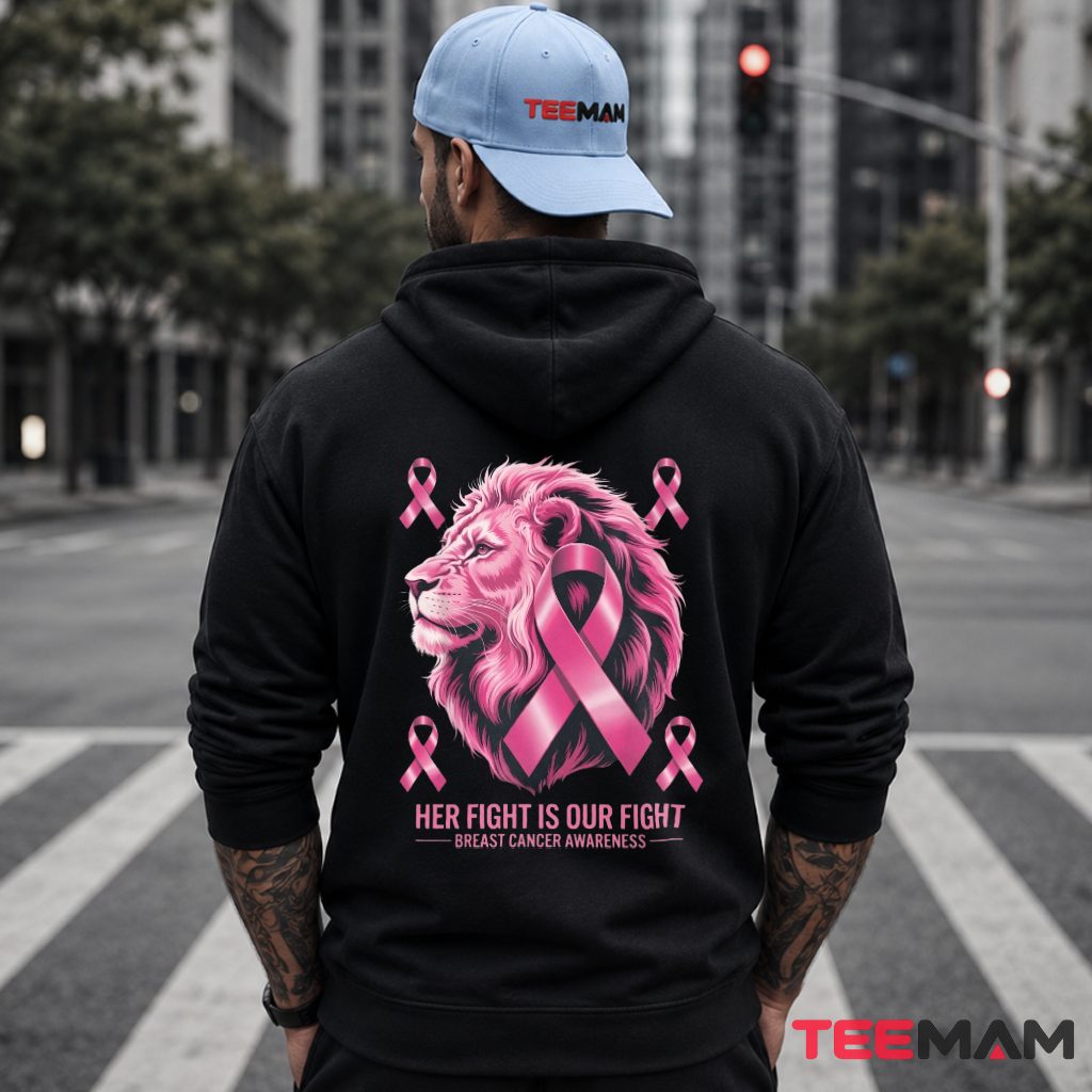 Lion Mane Pink Ribbon Fight Together Hoodie Lion Mane Pink Ribbon Fight Together Hoodie