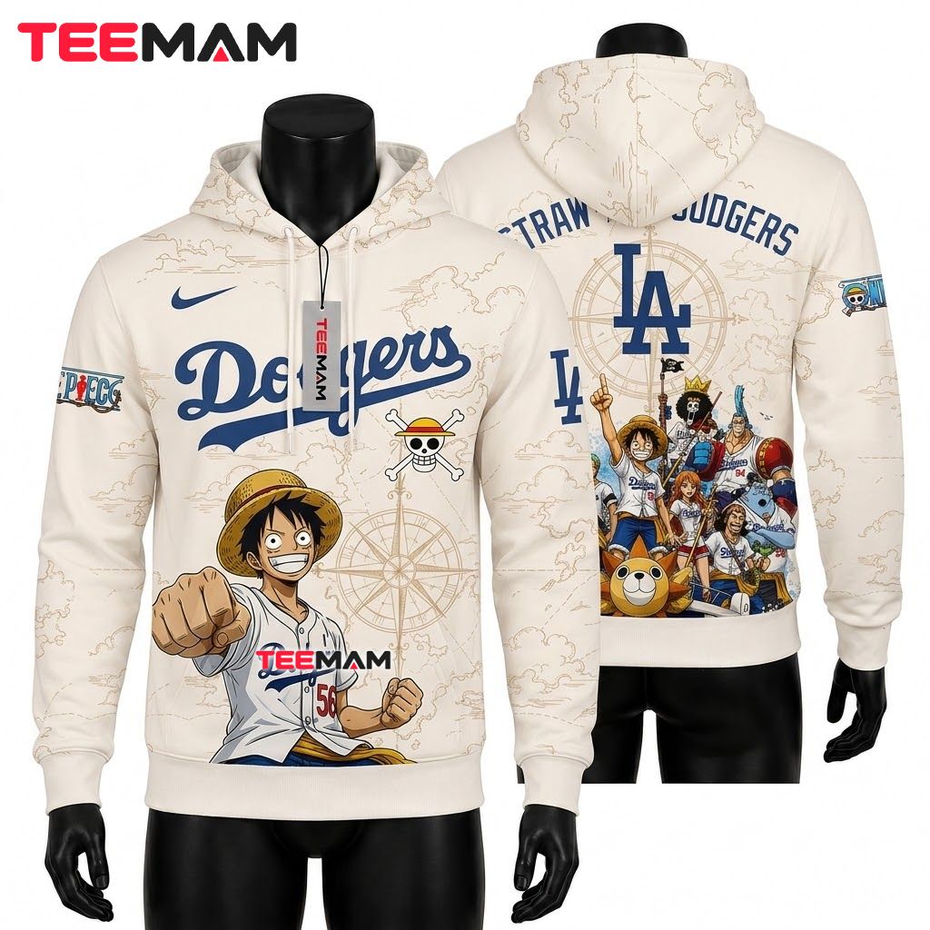Los Angeles Dodgers 3D Hoodie One Piece Front