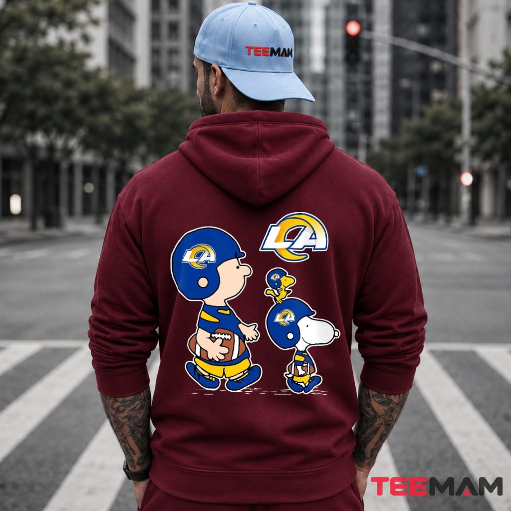 Los Angeles Rams Charlie Brown Snoopy Woodstock Hoodie Los Angeles Rams Charlie Brown Snoopy Woodstock Hoodie