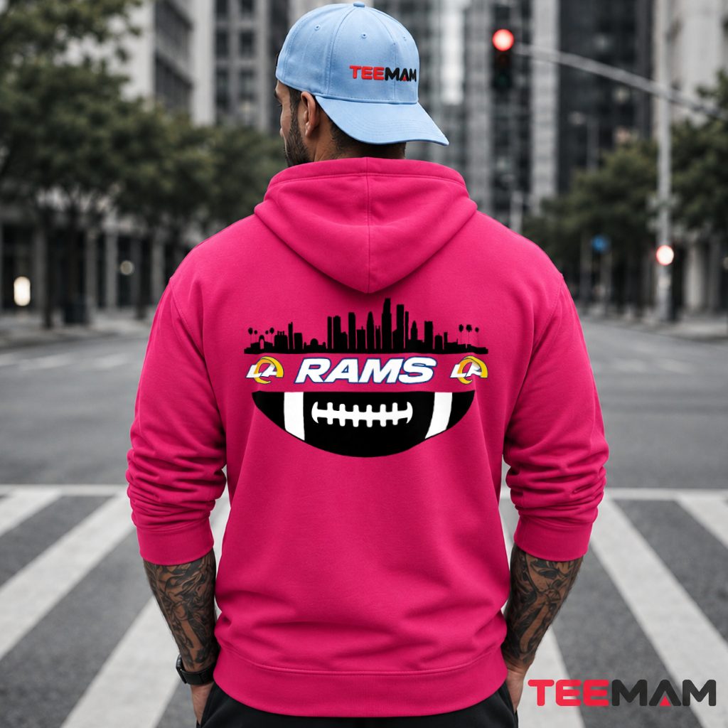 Los Angeles Rams City Skyline Football Hoodie Los Angeles Rams City Skyline Football Hoodie