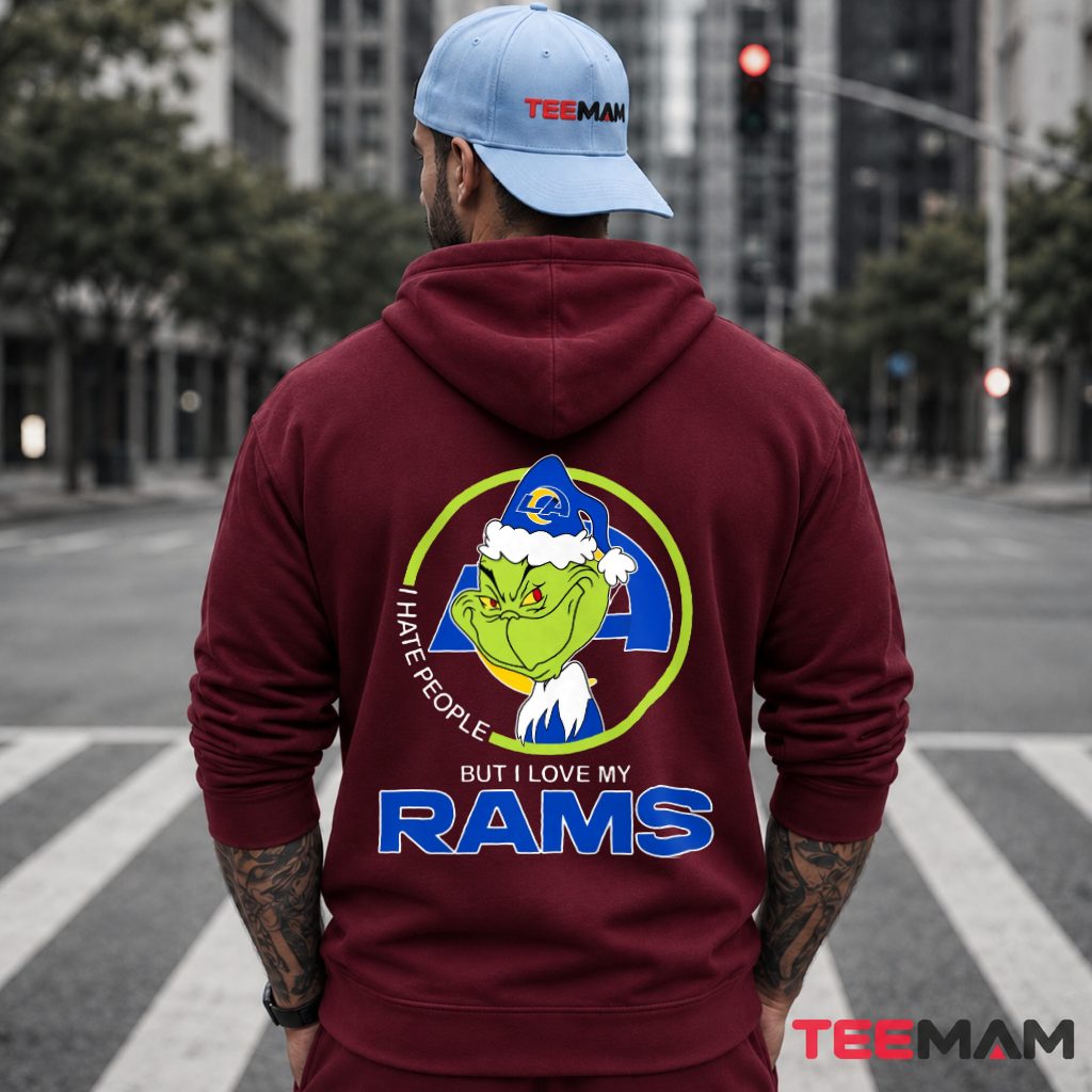Los Angeles Rams Grinch I Love My Team Hoodie Los Angeles Rams Grinch I Love My Team Hoodie