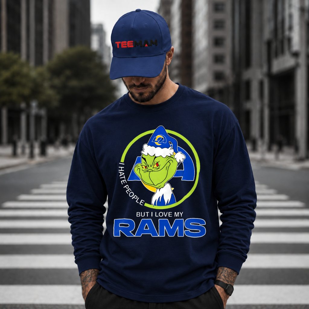 Los Angeles Rams Grinch I Love My Team Long Sleeve Los Angeles Rams Grinch I Love My Team Long Sleeve