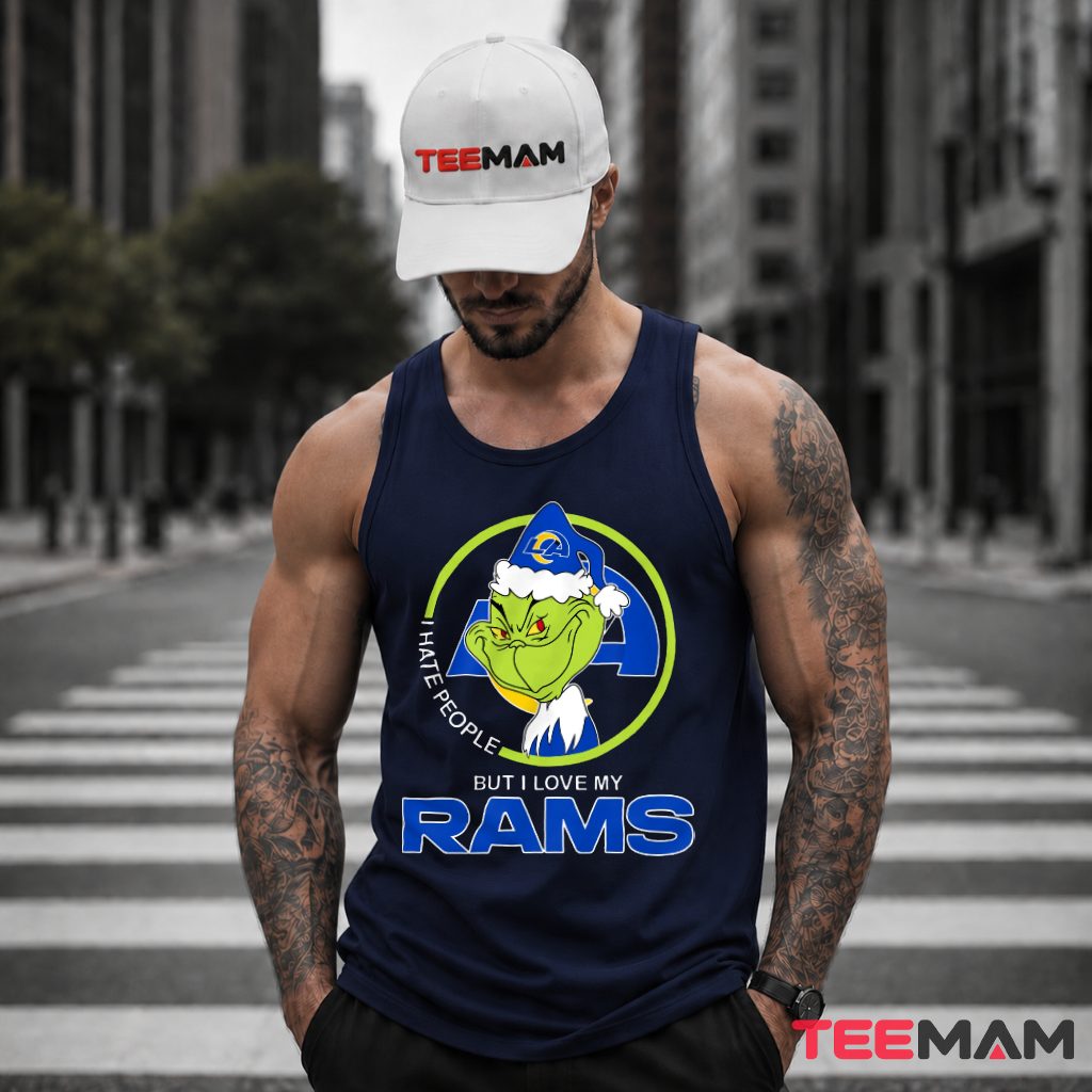 Los Angeles Rams Grinch I Love My Team Tank Top Los Angeles Rams Grinch I Love My Team Tank Top