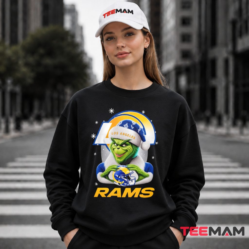 Los Angeles Rams Grinch Snow Globe Winter Long Sleeve Los Angeles Rams Grinch Snow Globe Winter Long Sleeve