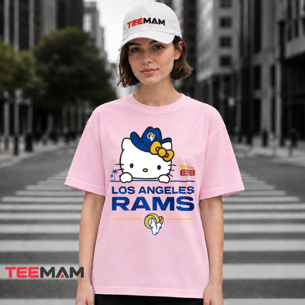 Los Angeles Rams Hello Kitty In N Out T-Shirt