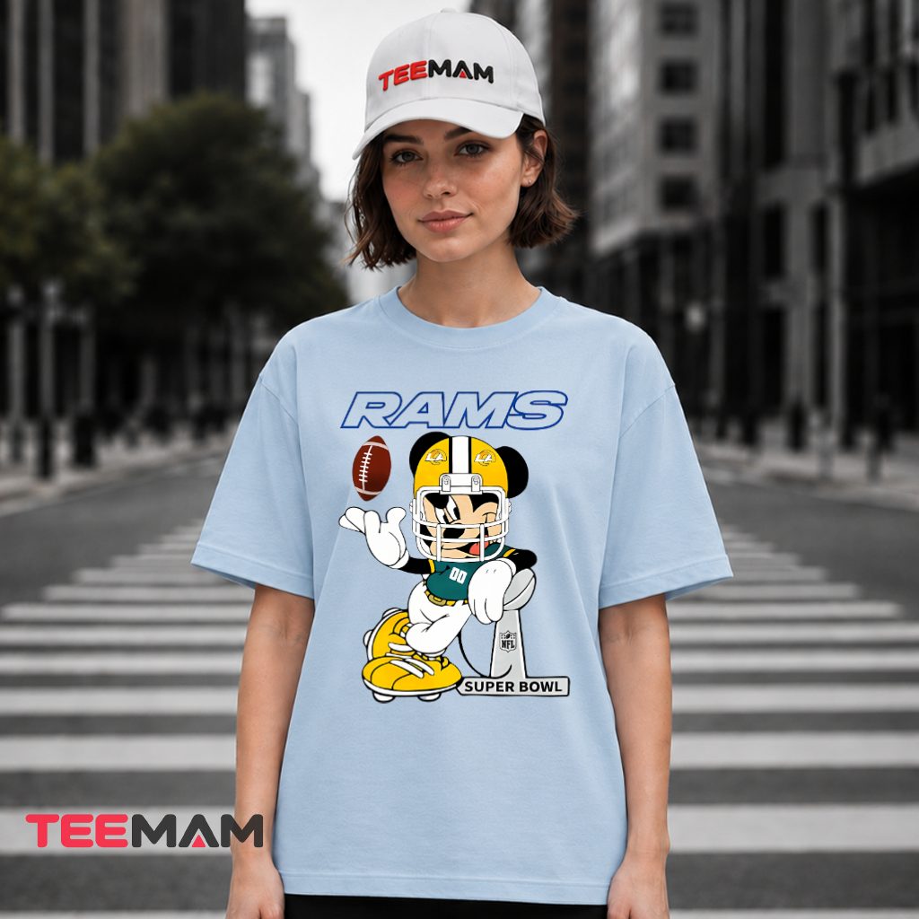 Los Angeles Rams Mickey Mouse Super Bowl T-Shirt