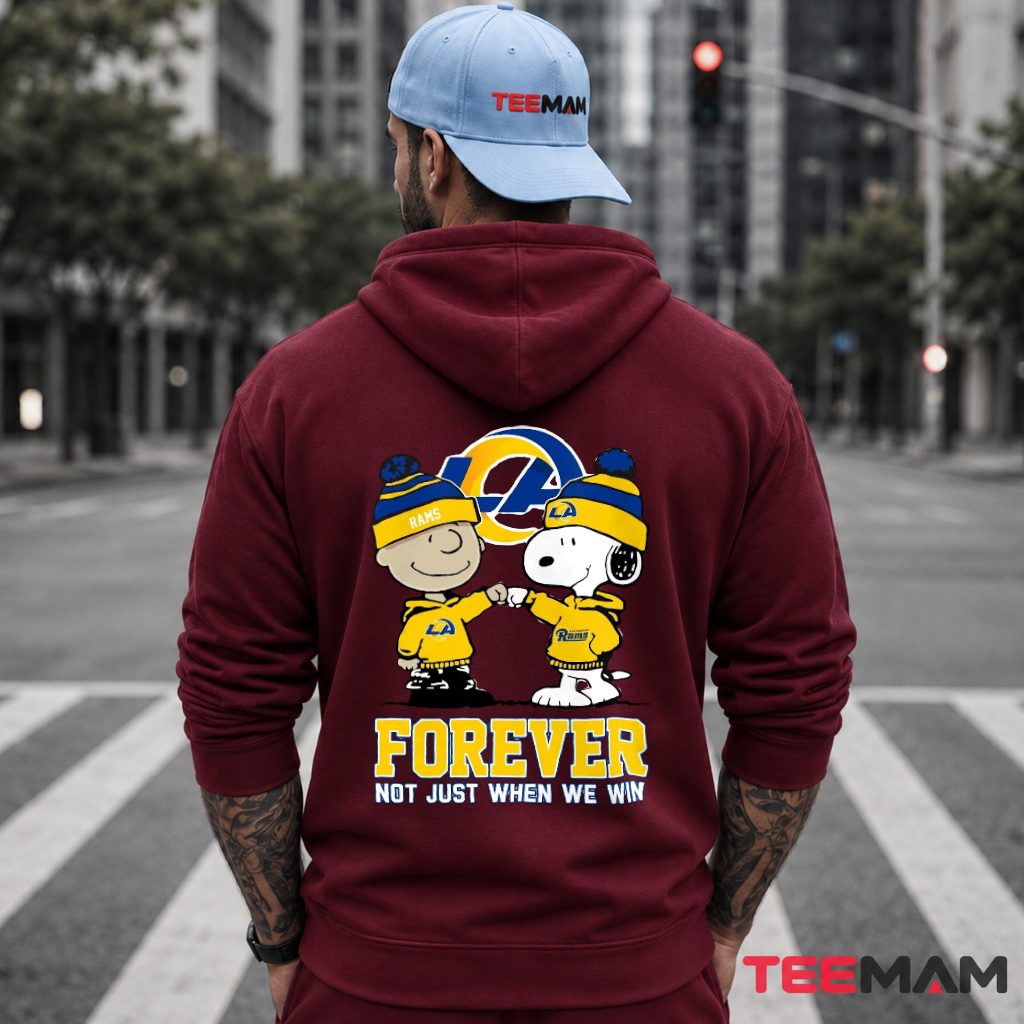 Los Angeles Rams Snoopy Forever Hoodie Los Angeles Rams Snoopy Forever Hoodie