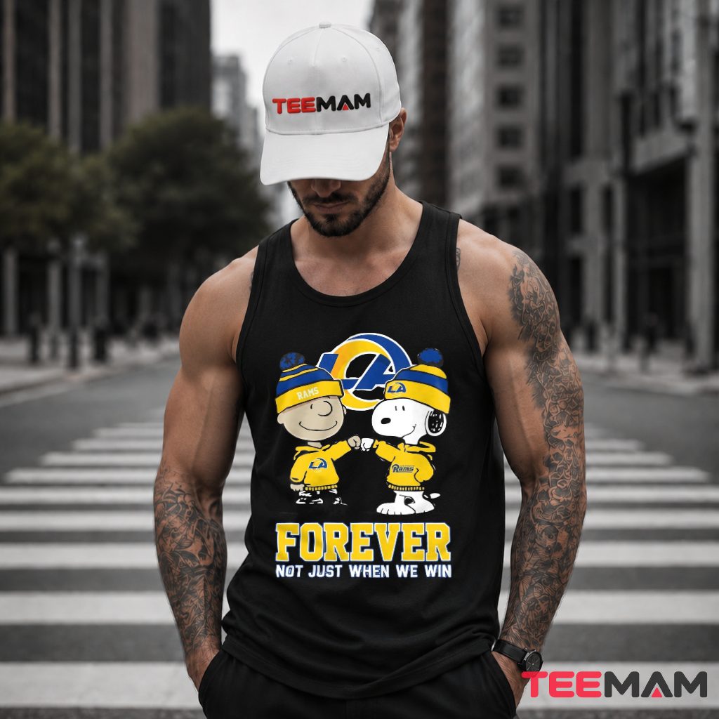 Los Angeles Rams Snoopy Forever Tank Top Los Angeles Rams Snoopy Forever Tank Top