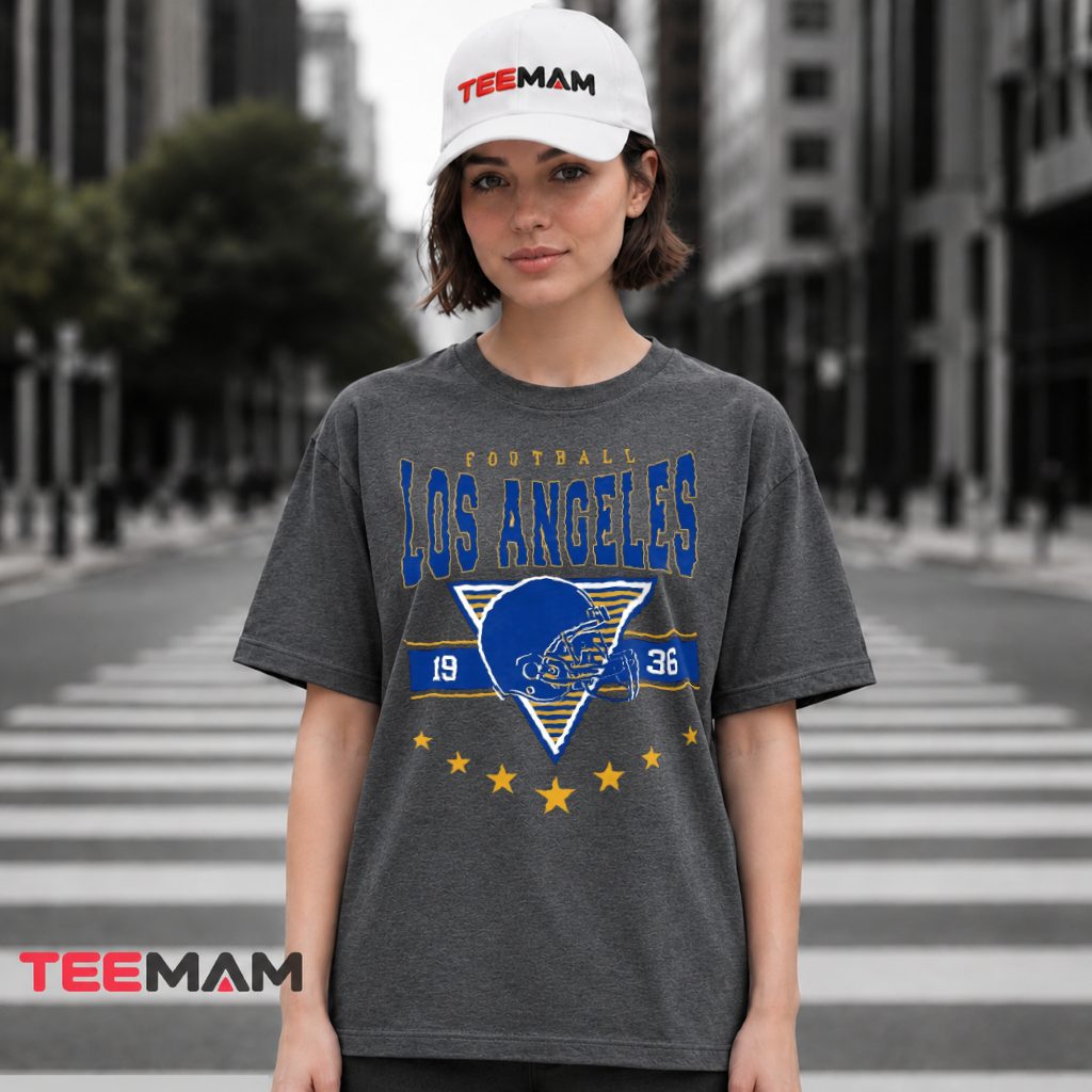 Los Angeles Rams Vintage Helmet 1936 Football T-Shirt