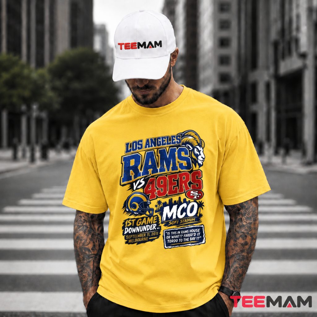 Los Angeles Rams Vs 49ers Melbourne Game T-Shirt
