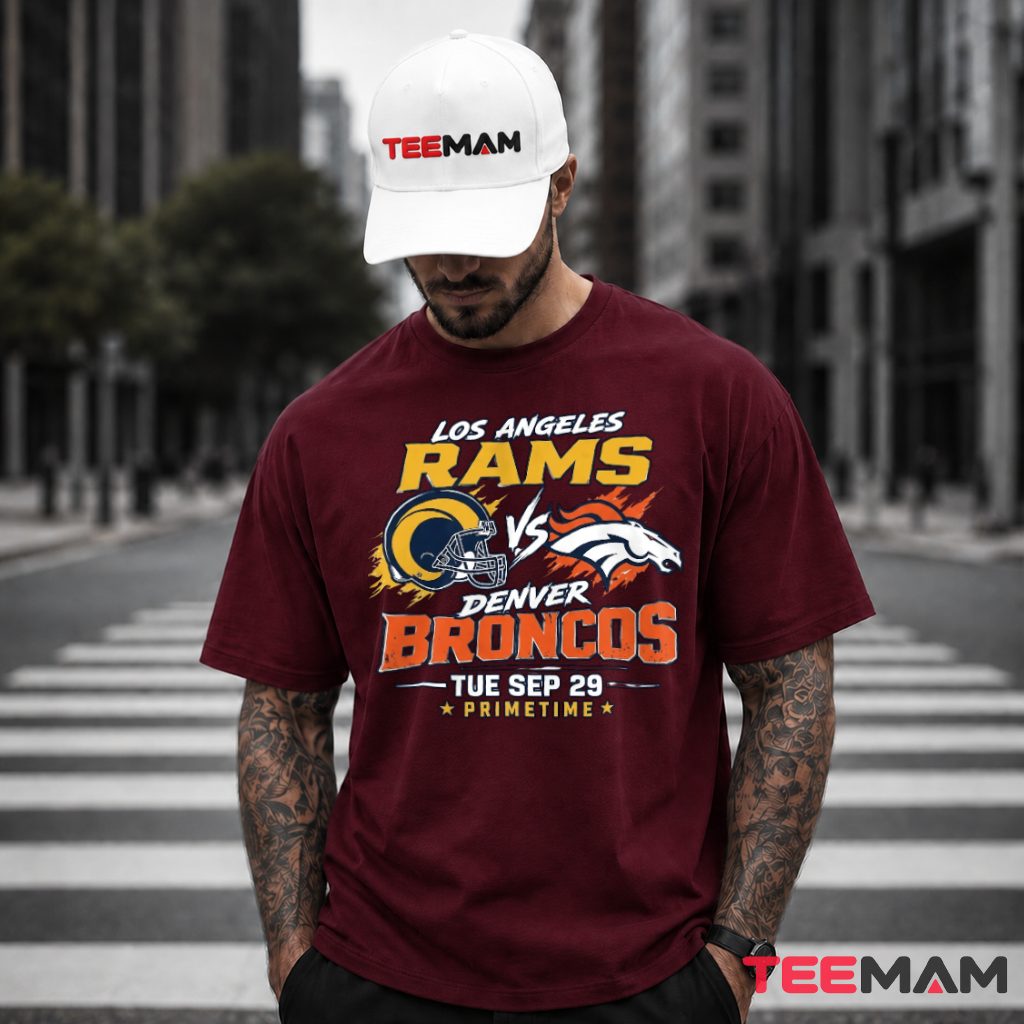 Los Angeles Rams Vs Denver Broncos Primetime T-Shirt