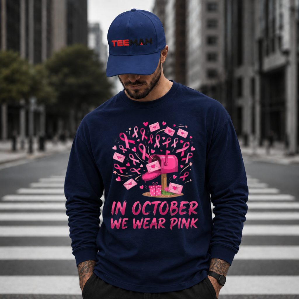 Mailbox Envelopes Gifts October Pink Ribbon Long Sleeve Mailbox Envelopes Gifts October Pink Ribbon Long Sleeve