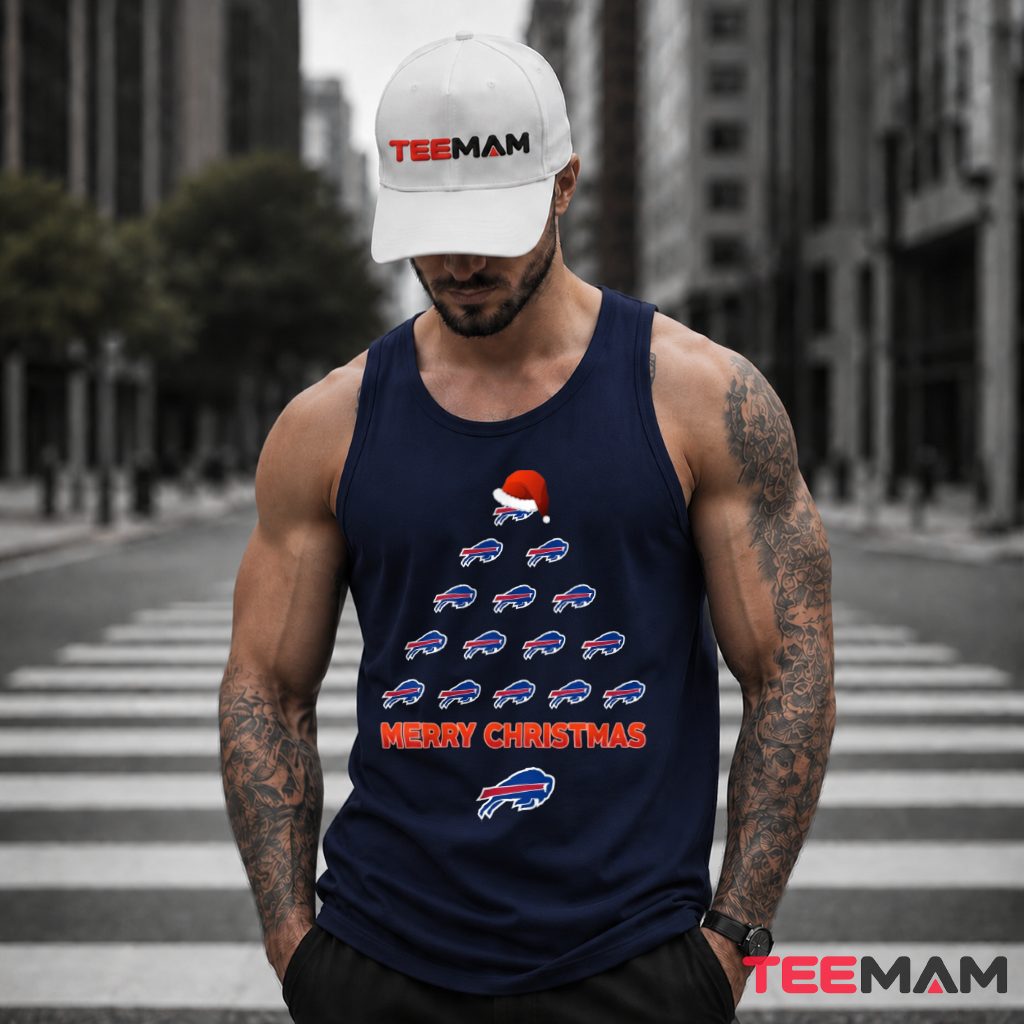 Merry Christmas Buffalo Bills Logo Tree Tank Top Merry Christmas Buffalo Bills Logo Tree Tank Top