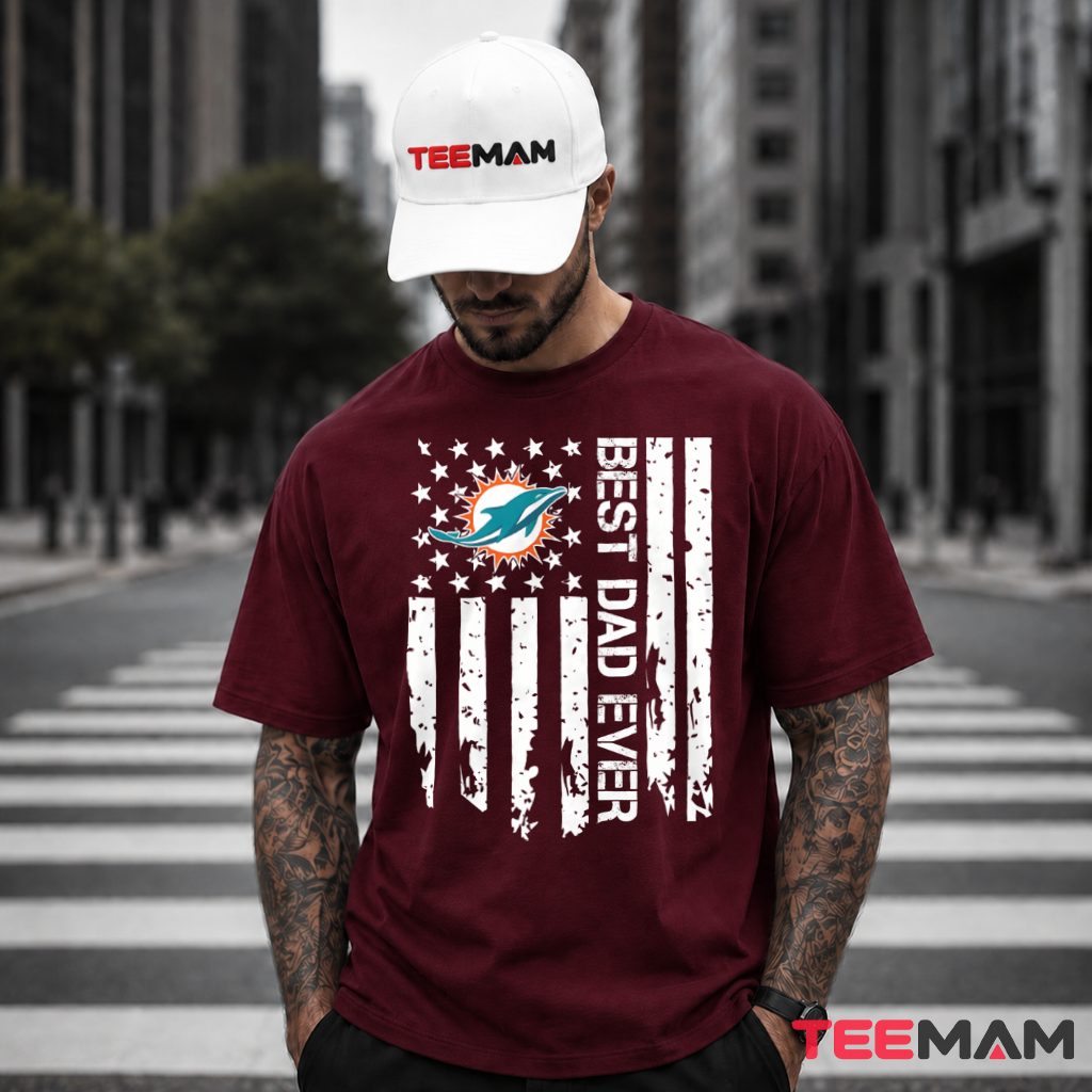 Miami Dolphins Best Dad Ever T-Shirt