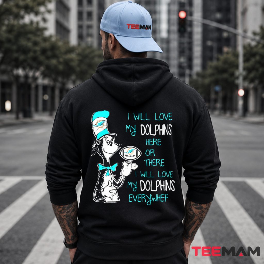 Miami Dolphins Cat In The Hat Hoodie Miami Dolphins Cat In The Hat Hoodie