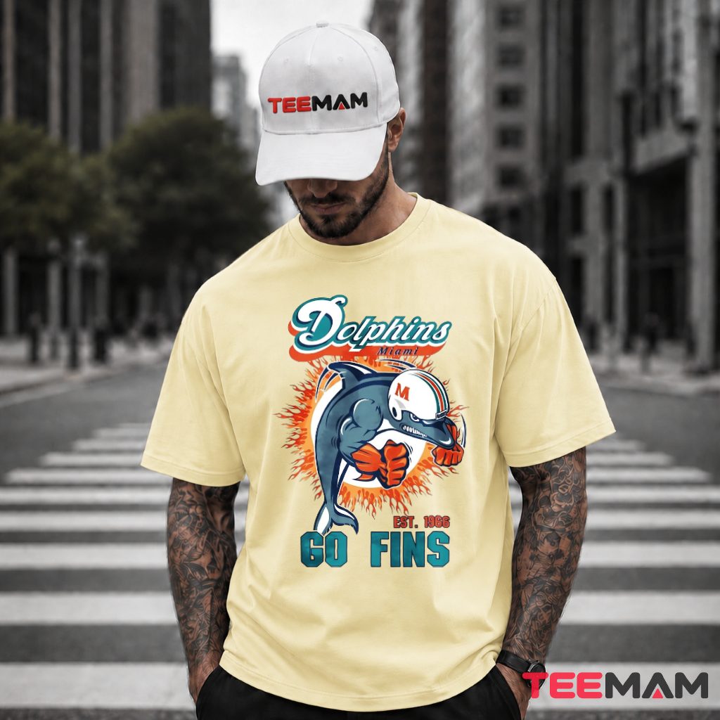 Miami Dolphins Go Fins Est 1966 T-Shirt