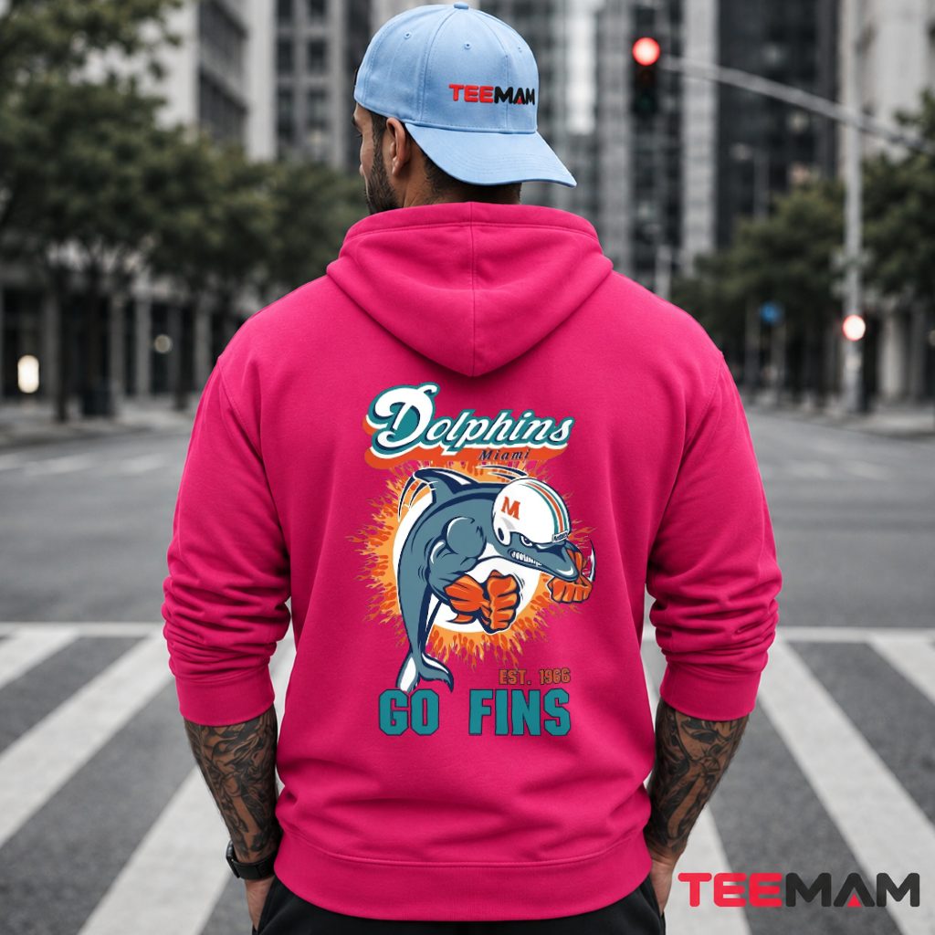 Miami Dolphins Go Fins Est 1966 Hoodie Miami Dolphins Go Fins Est 1966 Hoodie
