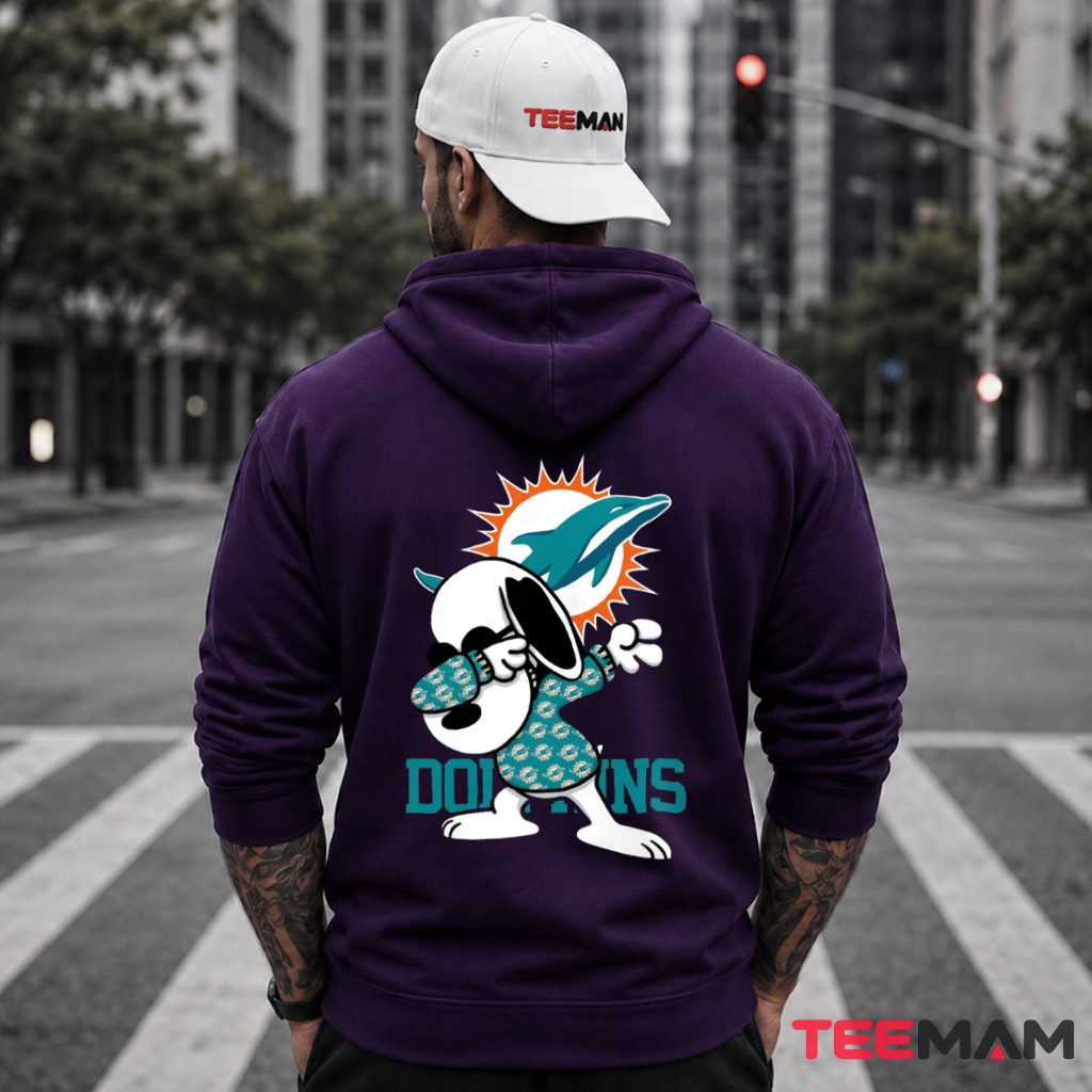 Miami Dolphins Snoopy Dabbing Fan Hoodie Miami Dolphins Snoopy Dabbing Fan Hoodie