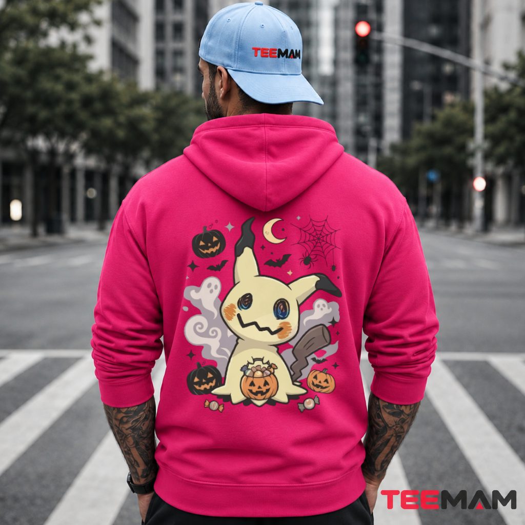 Mimikyu Ghost Costume Spooky Pumpkin Candy Pokemon Hoodie Mimikyu Ghost Costume Spooky Pumpkin Candy Pokemon Hoodie