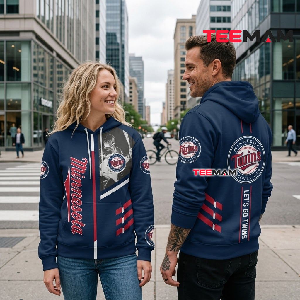Minnesota Twins All Over Print 3D Hoodie Player Photo Let's Go Twins Back Minnesota Twins All Over Print 3D Hoodie Player Photo Let's Go Twins Back