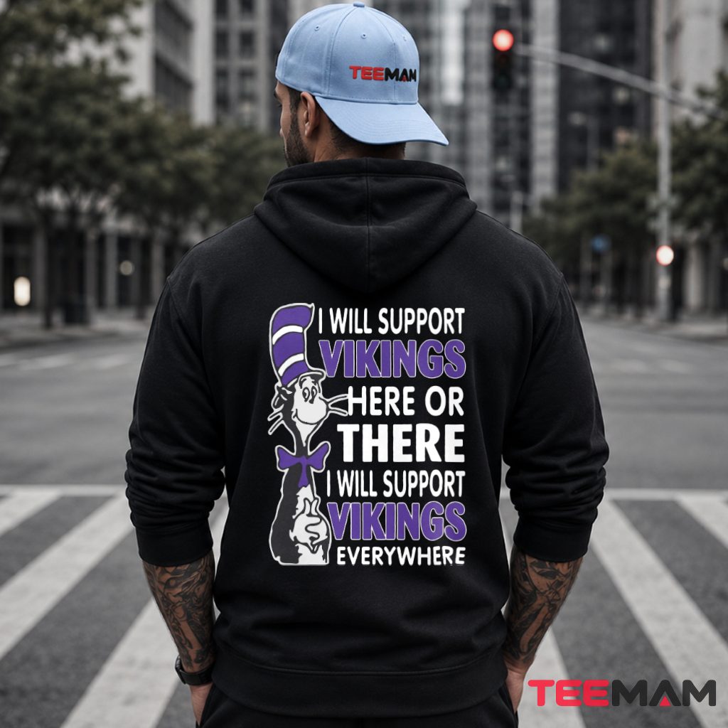 Minnesota Vikings Cat In The Hat Hoodie Minnesota Vikings Cat In The Hat Hoodie