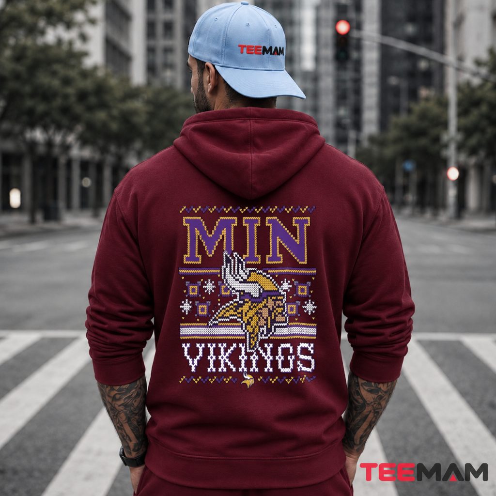 Minnesota Vikings Christmas Ugly Pattern Hoodie Minnesota Vikings Christmas Ugly Pattern Hoodie