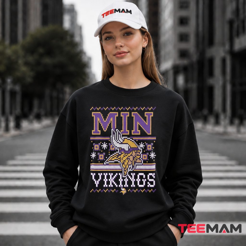 Minnesota Vikings Christmas Ugly Pattern Long Sleeve Minnesota Vikings Christmas Ugly Pattern Long Sleeve