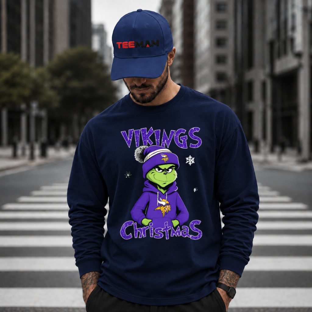 Minnesota Vikings Grinch Hoodie Christmas Hoodie Minnesota Vikings Grinch Hoodie Christmas Hoodie
