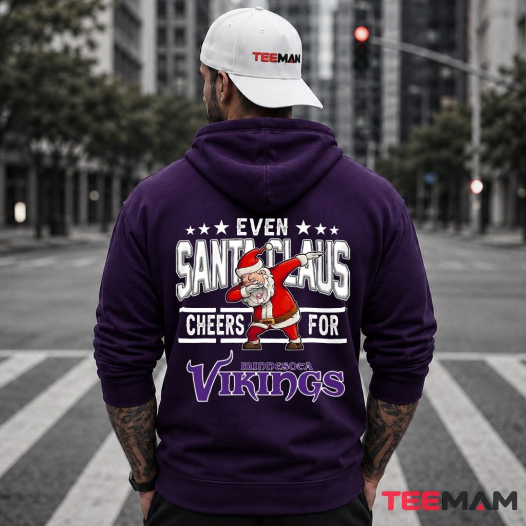 Minnesota Vikings Santa Claus Dabbing Hoodie Minnesota Vikings Santa Claus Dabbing Hoodie