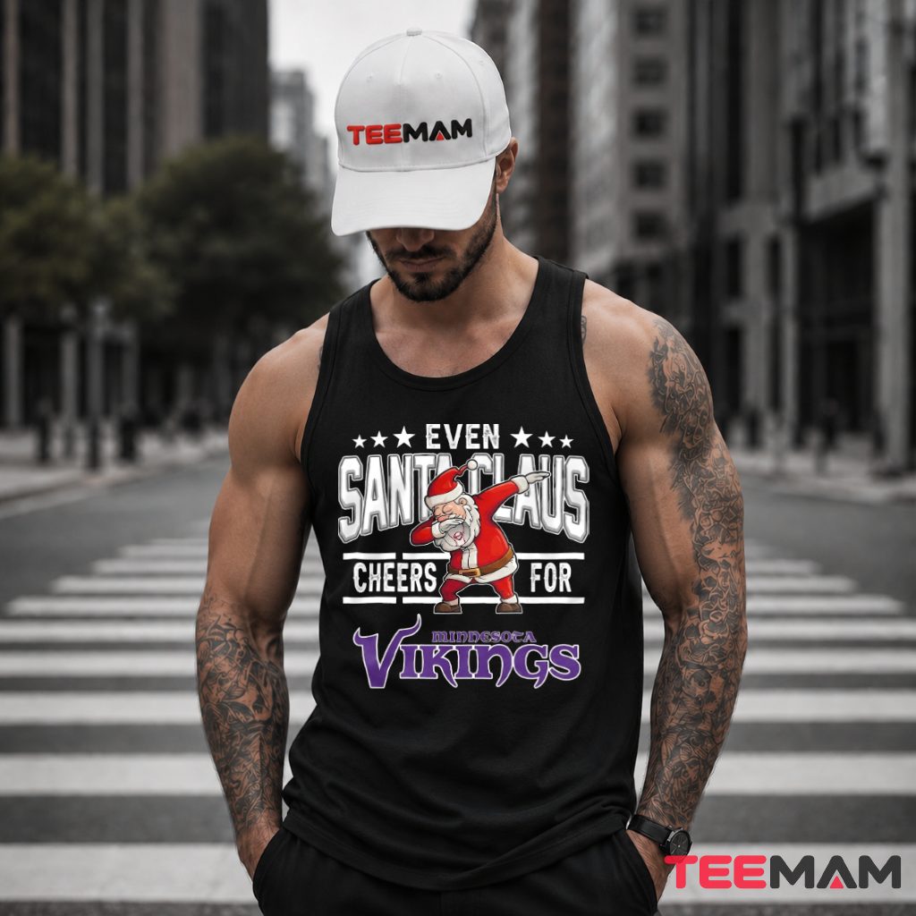 Minnesota Vikings Santa Claus Dabbing Tank Top Minnesota Vikings Santa Claus Dabbing Tank Top