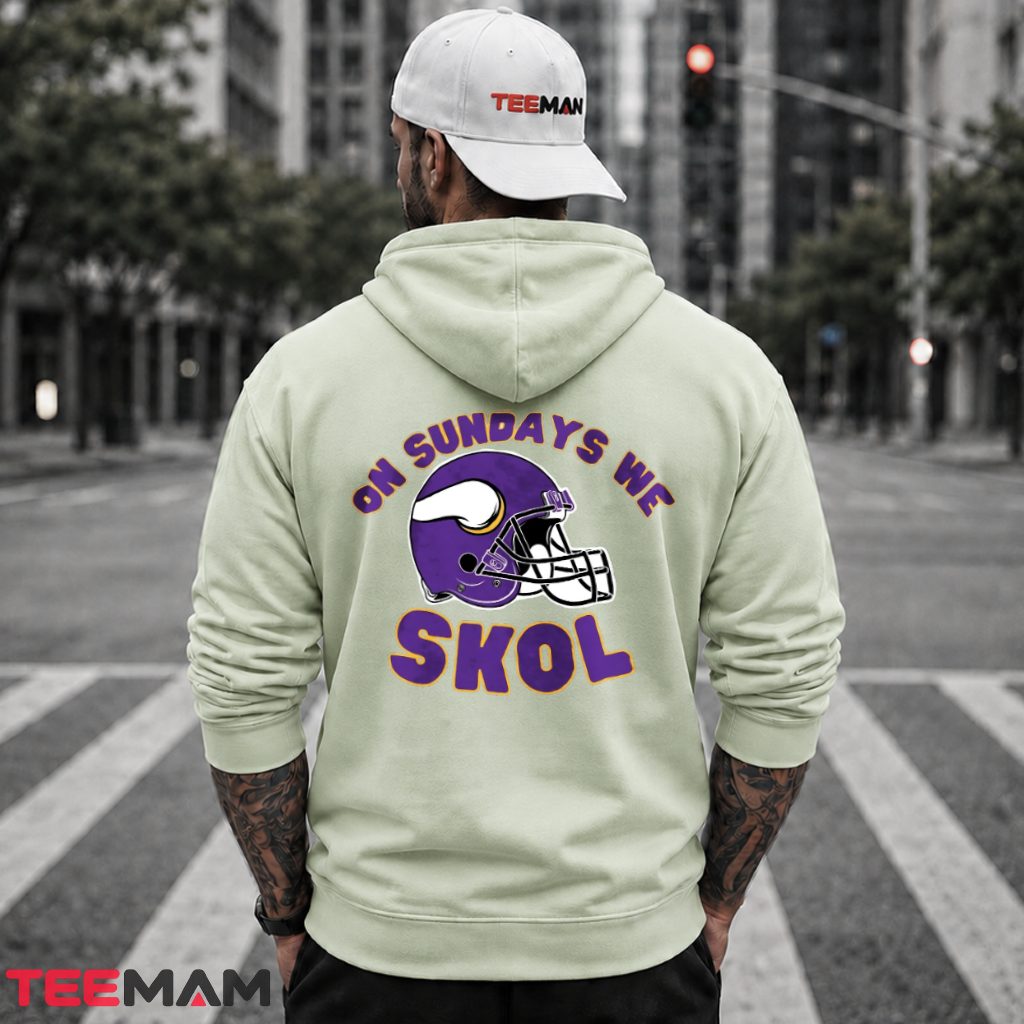 Minnesota Vikings Skol Helmet Sunday Hoodie Minnesota Vikings Skol Helmet Sunday Hoodie