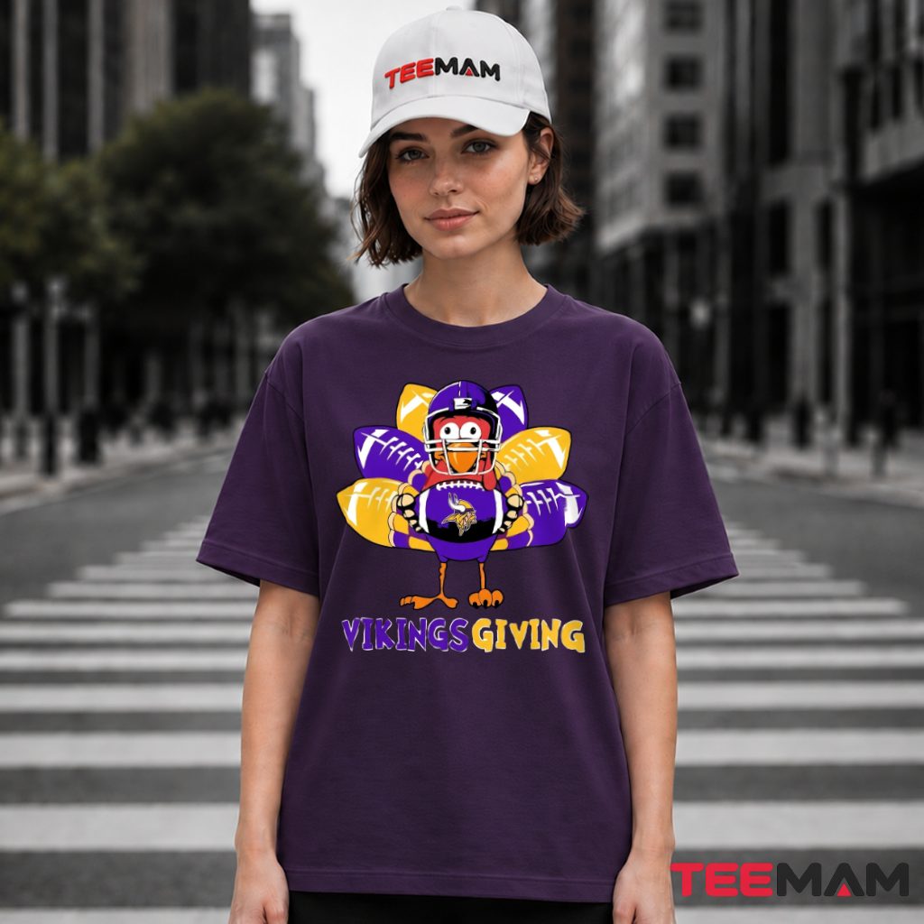 Minnesota Vikings Thanksgiving Turkey T-Shirt