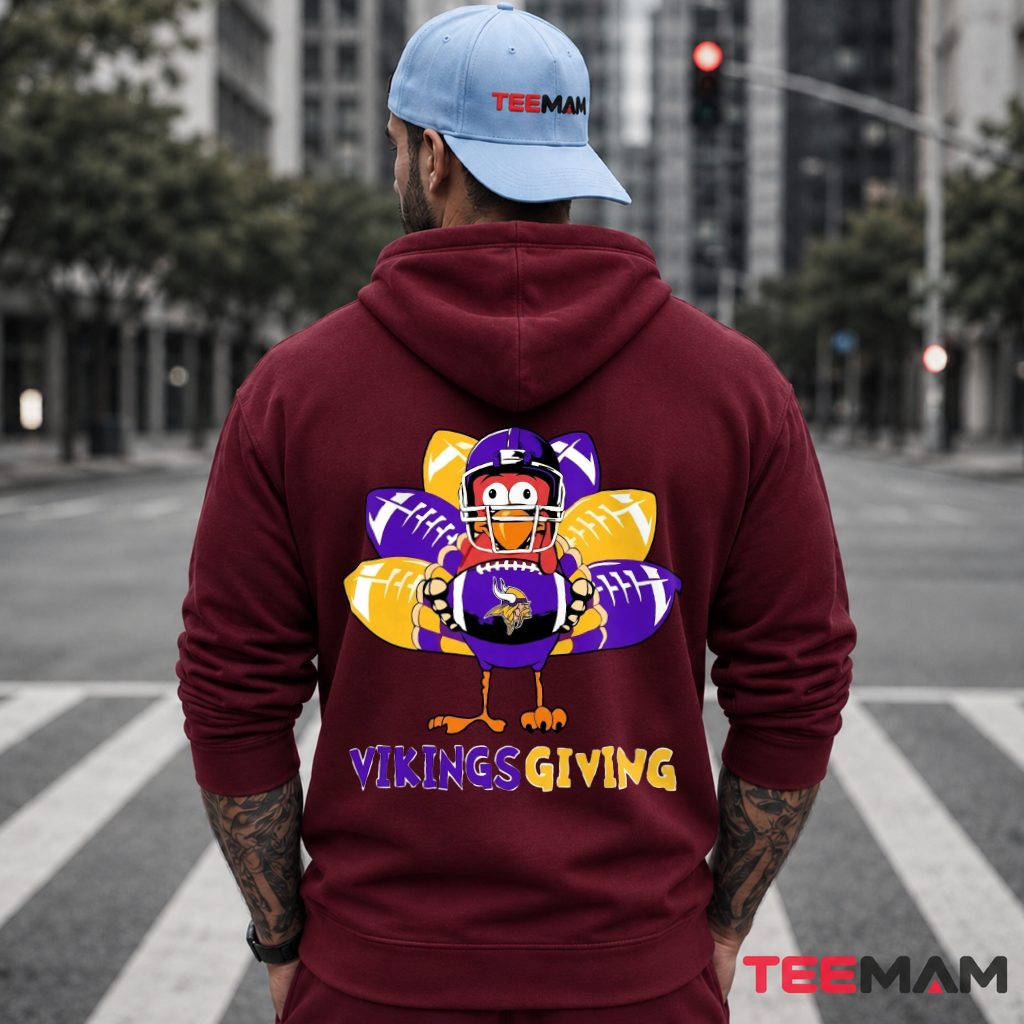 Minnesota Vikings Thanksgiving Turkey Hoodie Minnesota Vikings Thanksgiving Turkey Hoodie