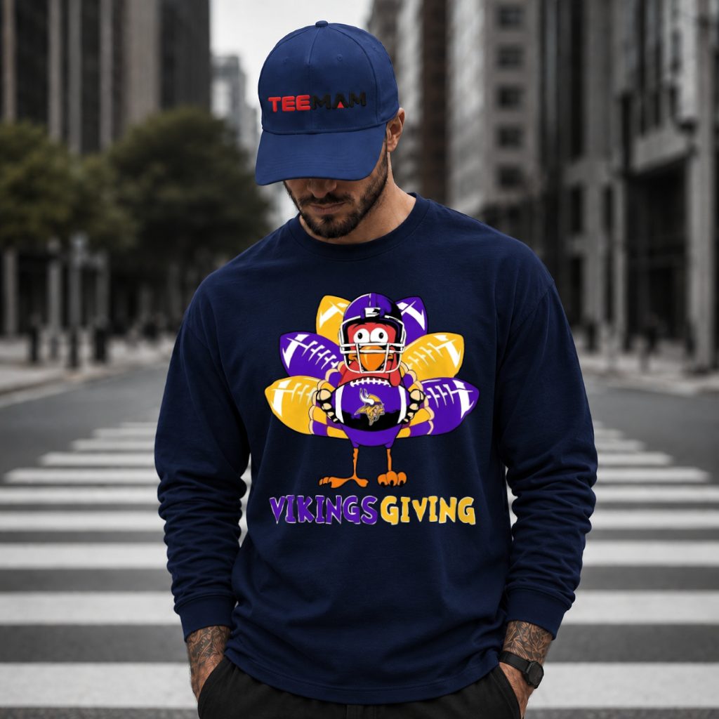 Minnesota Vikings Thanksgiving Turkey Long Sleeve Minnesota Vikings Thanksgiving Turkey Long Sleeve